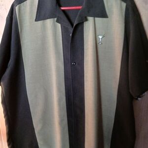 Vintage House of Blues Men's Size XL Button front Shirt Martini Cocktail